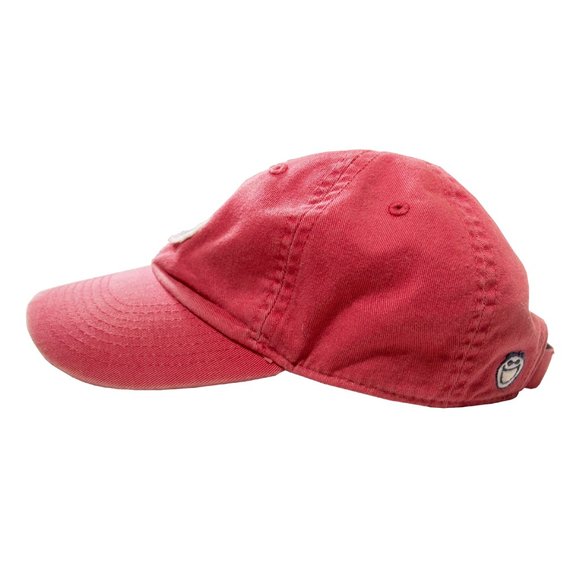 Life is Good Baseball Cap, Red, Distressed, Embroidered Patch, Breathable Cotton - Picture 2 of 4